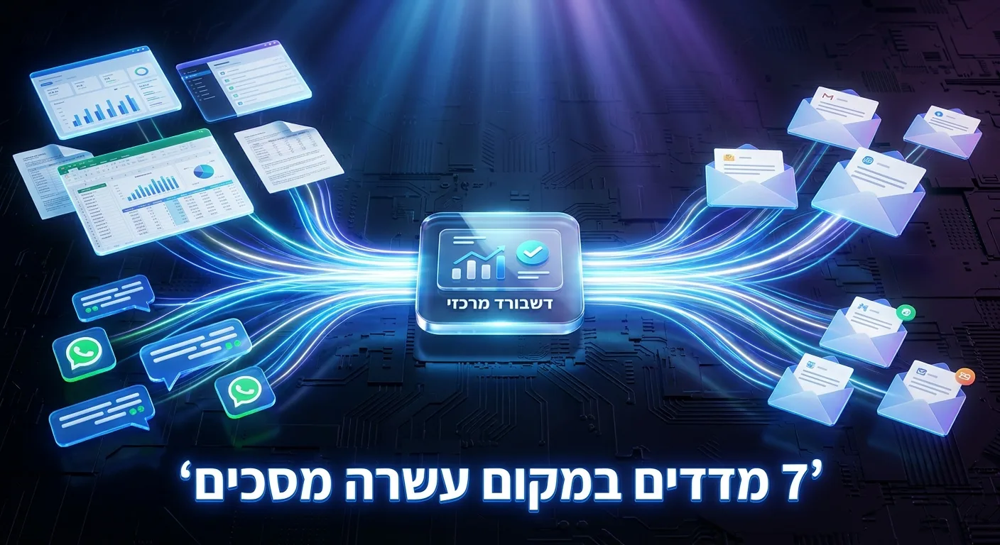 איחוד נתונים לדשבורד ניהולי אחד