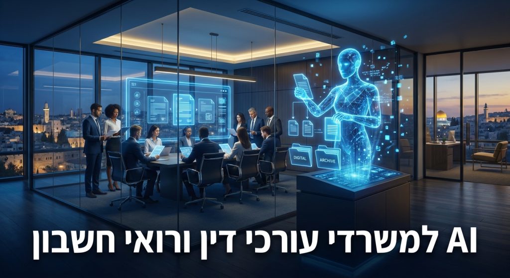 AI למשרדי עורכי דין ורואי חשבון בישראל 2026: מה השתנה השבוע ואיך מתחילים