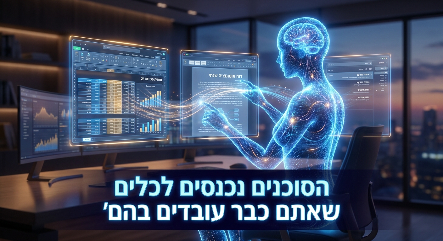 סוכני AI בתוך כלי העבודה של הארגון