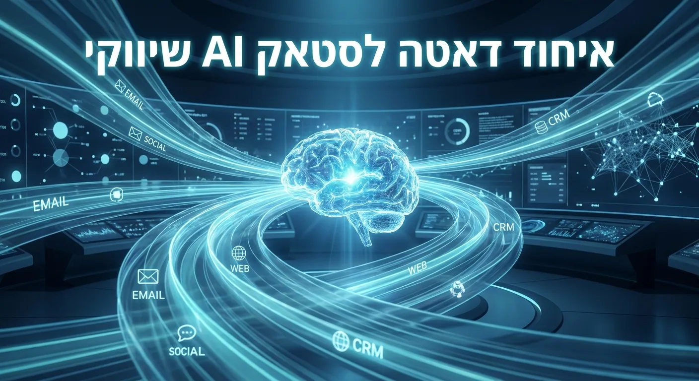איחוד דאטה לסטאק AI שיווקי במחלקת השיווק של ארגון בישראל