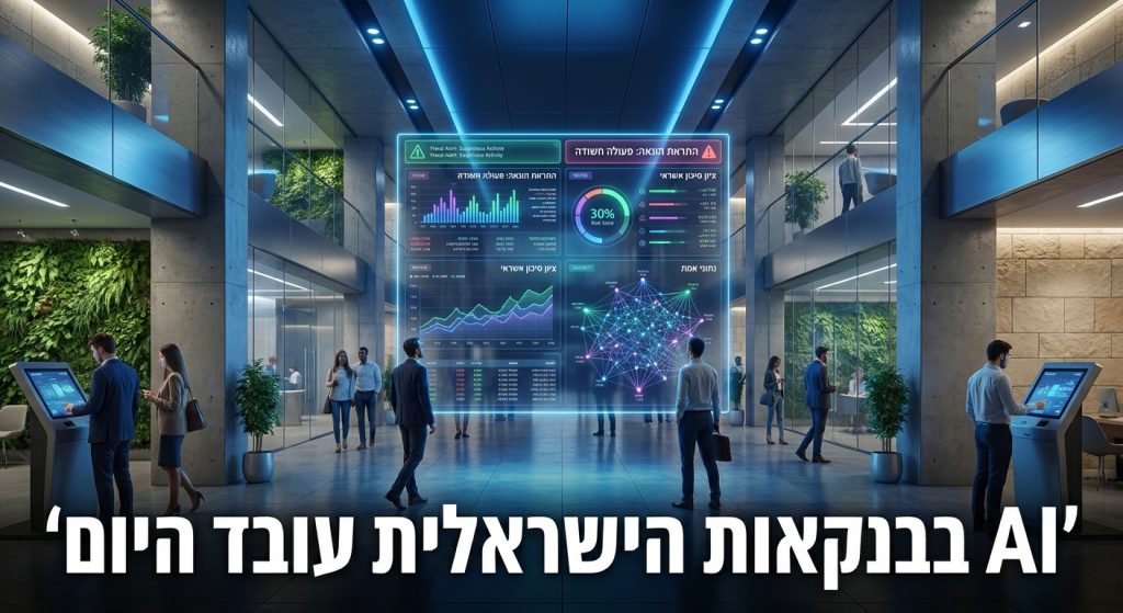 AI לבנקאות ישראלית 2026: 5 שימושים שעובדים בהפועלים, לאומי ומזרחי, והנקודה הקריטית של בנק ישראל