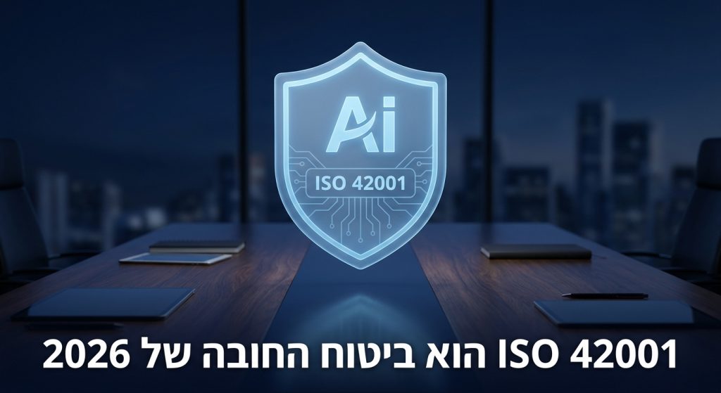 ISO 42001 בארגון בישראל 2026: המדריך השלם לתקן הניהול של AI ולמה זה נהיה ביטוח החובה של השנה