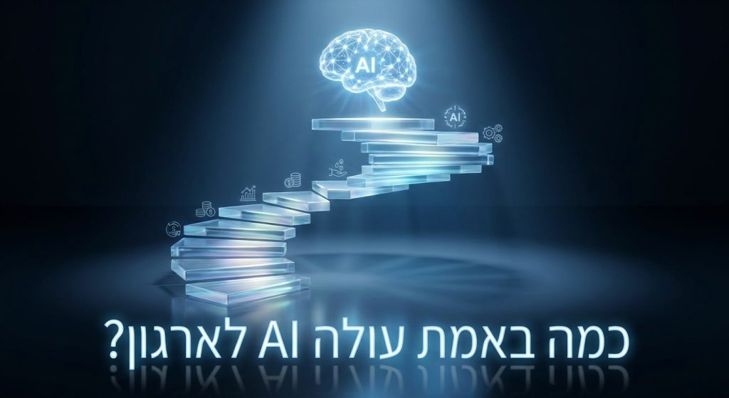 כמה עולה להטמיע AI בארגון בישראל 2026? מחירון שקוף לפי גודל ומספר התהליכים