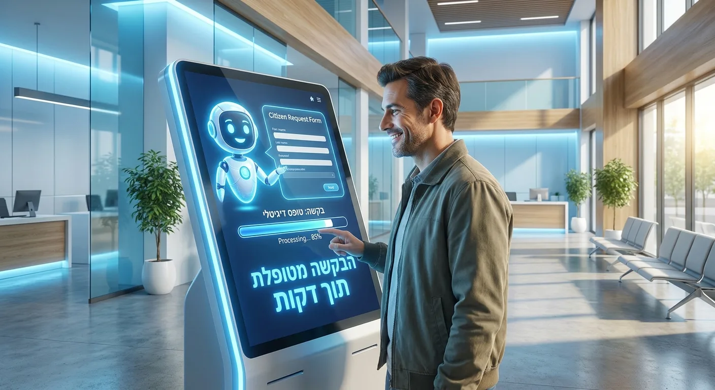 סוכן AI מטפל בבקשת תושב ברשות מקומית