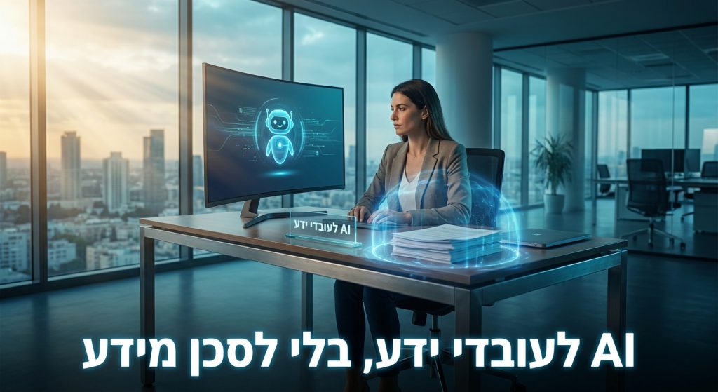 AI לעובדי ידע בארגון 2026: מה מותר ומה אסור להזין למודל, והמדיניות שכל ארגון חייב