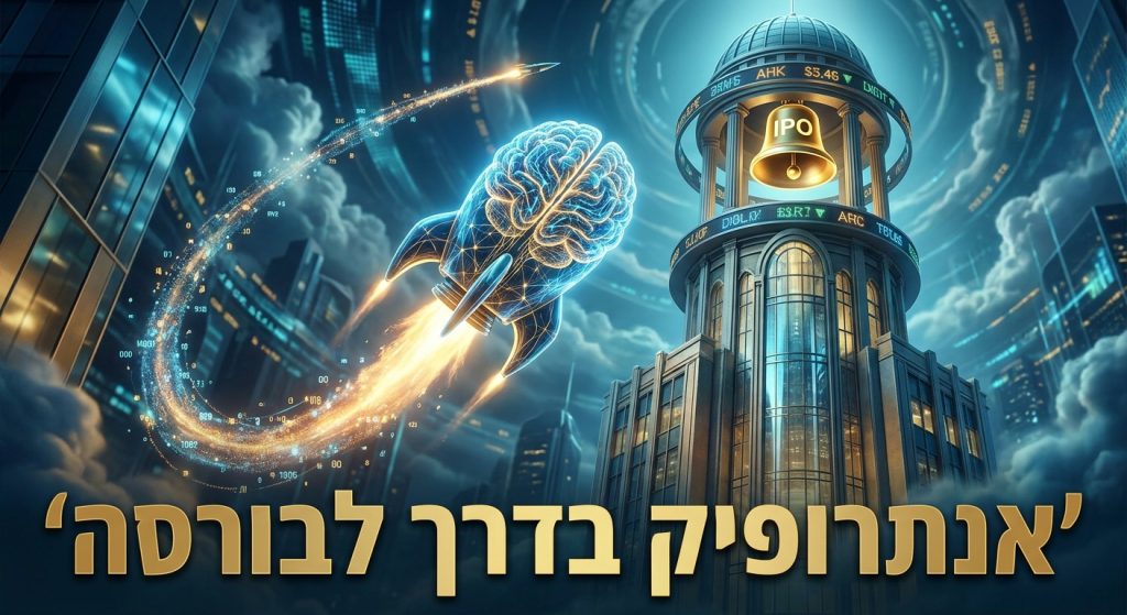 אנתרופיק הגישה תשקיף ל-IPO: יצרנית Claude בדרך לבורסה לפני OpenAI, מה זה אומר לארגונים בישראל 2026