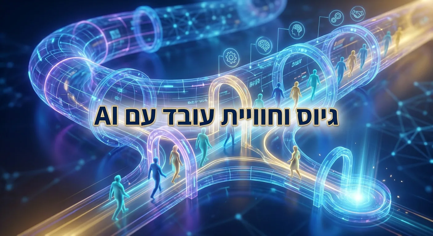 משפך גיוס וקליטת עובדים חכם מבוסס AI