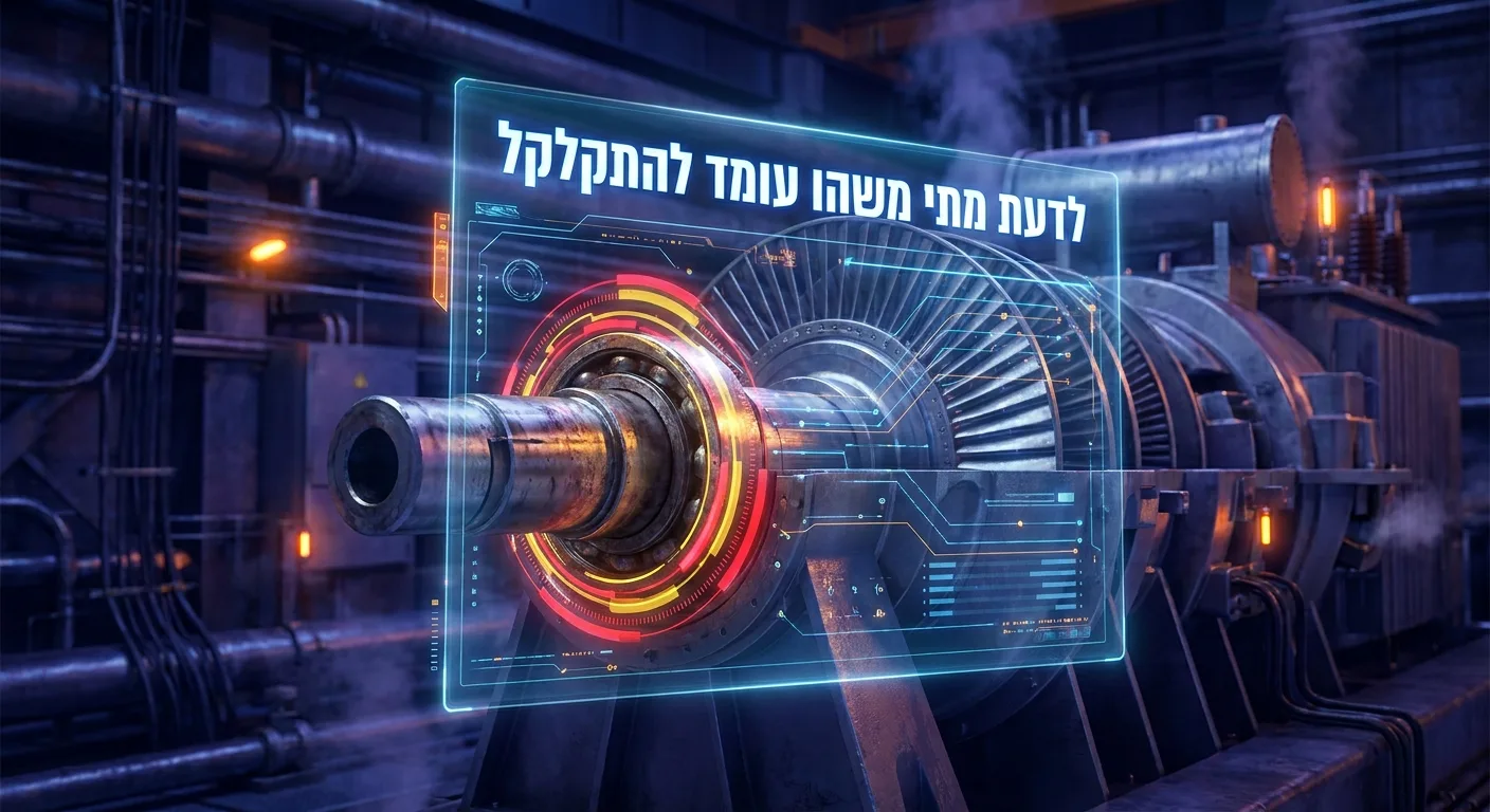 אחזקה מונעת מבוססת AI על טורבינת חשמל