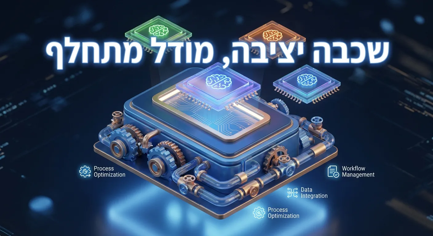ארכיטקטורת AI ארגונית - שכבת תהליכים יציבה ומודל מתחלף