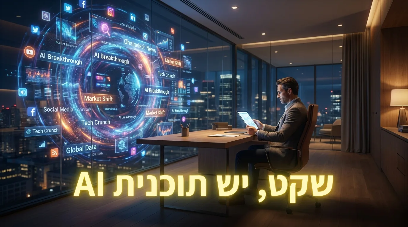 מנהל רגוע מול סערת חדשות ה-AI