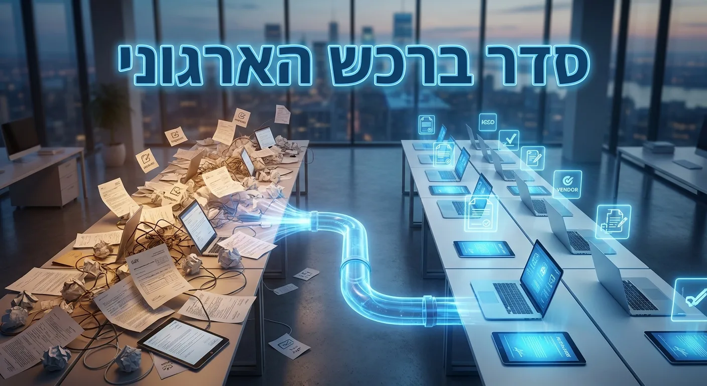 סדר בתהליכי הרכש בארגון בעזרת AI