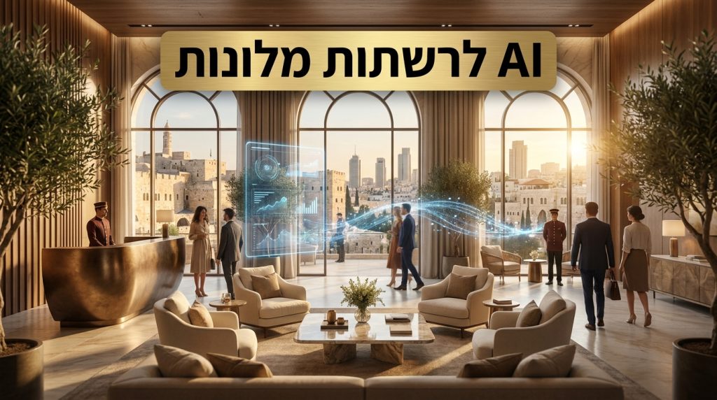 AI לרשתות מלונות ותיירות בישראל 2026: תמחור דינמי, חוויית אורח וחיזוי תפוסה