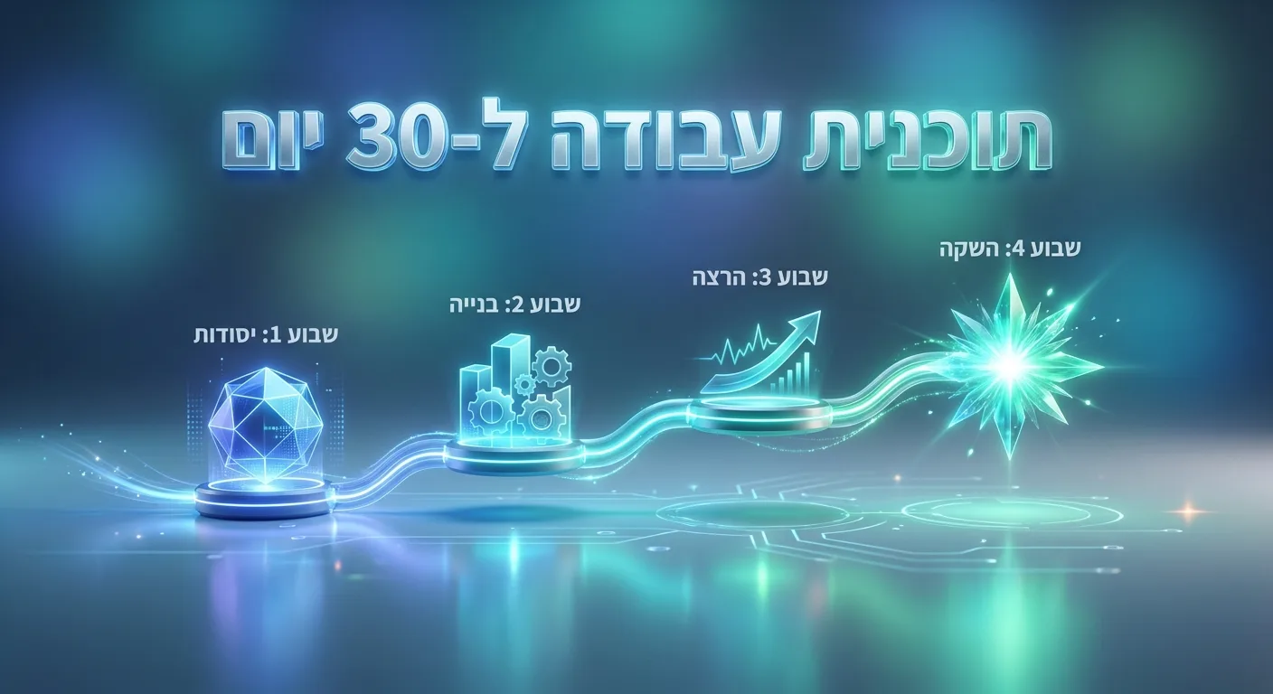 תוכנית עבודה ל-30 יום להטמעת AI בצוות