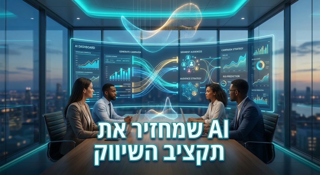 AI ל-CMO בארגון 2026: סגמנטציה חכמה, יצירת תוכן ואוטומציה שיווקית שמחזירה תקציב