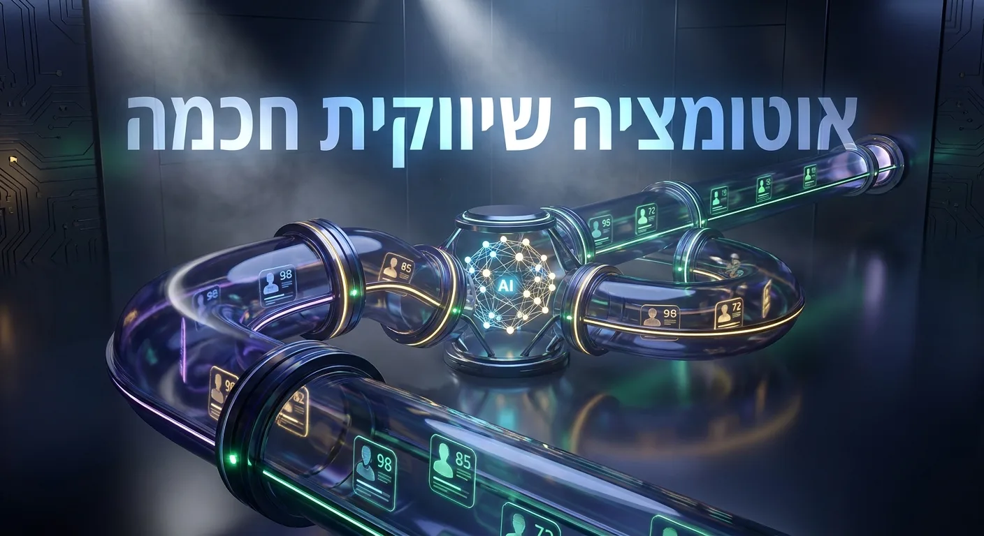 משפך שיווקי עם AI לסינון וניקוד לידים
