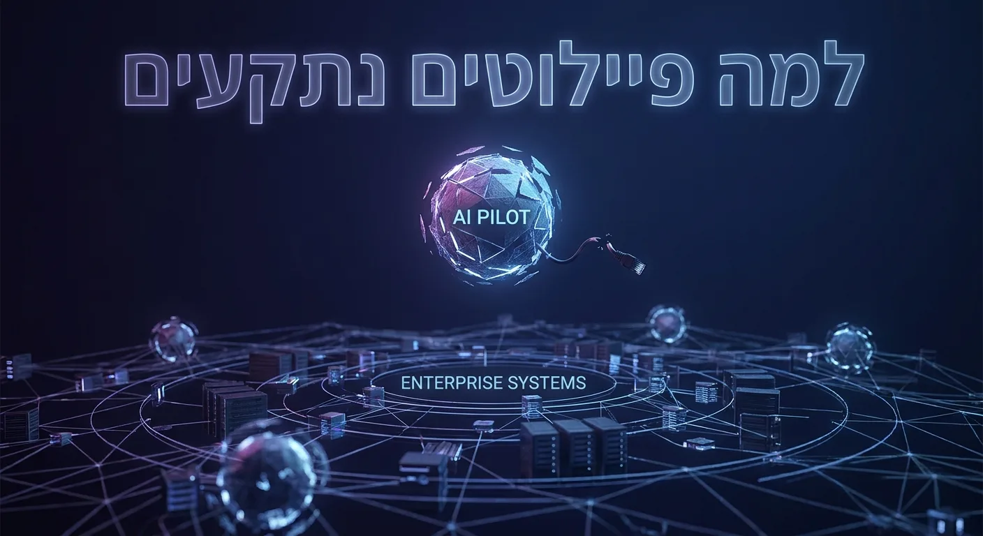 למה פיילוטי AI נכשלים בארגונים: ניתוק ממערכות