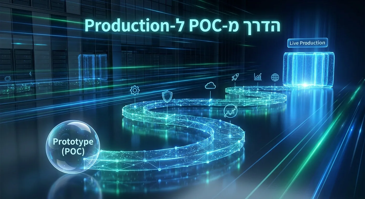 6 שלבים מ-POC ל-Production: מפת הדרך להטמעת AI מוצלחת