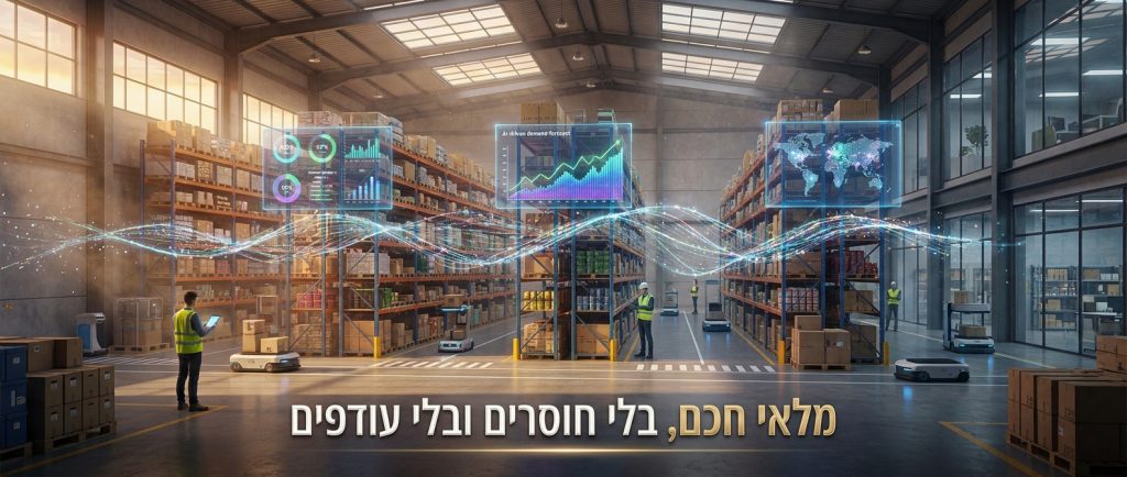 AI לחברות ייבוא והפצה בישראל 2026: ניהול מלאי, תחזית ביקושים וחיבור הספקים למערכת אחת