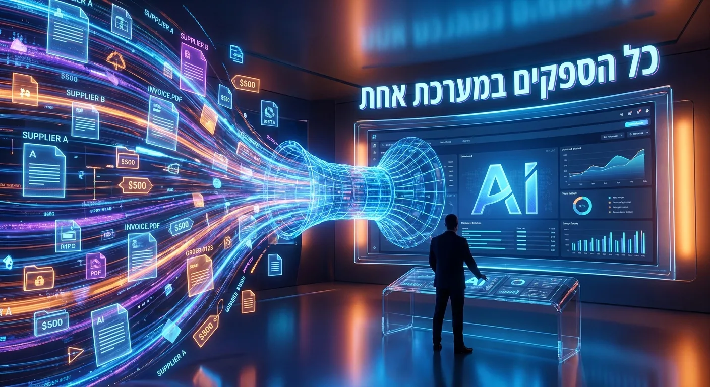 חיבור כל הספקים למערכת אחת מבוססת AI