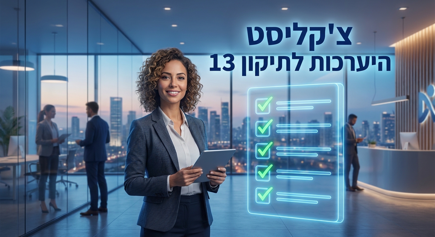 צ׳קליסט היערכות לתיקון 13