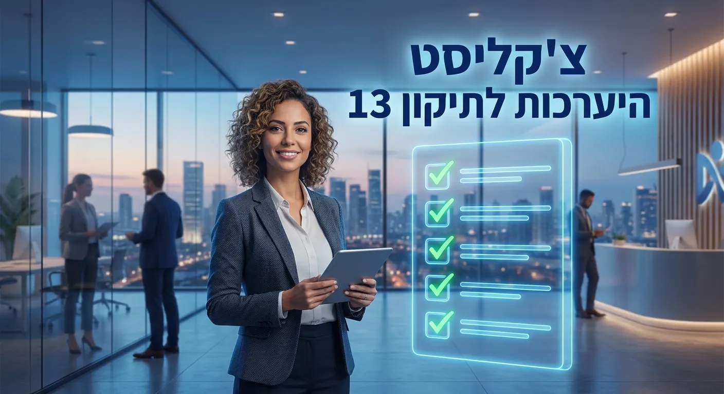 צ׳קליסט היערכות לתיקון 13