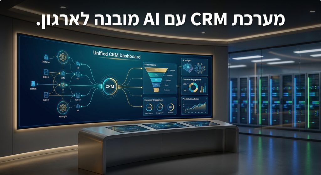 מערכת CRM עם AI מובנה לארגון בישראל 2026