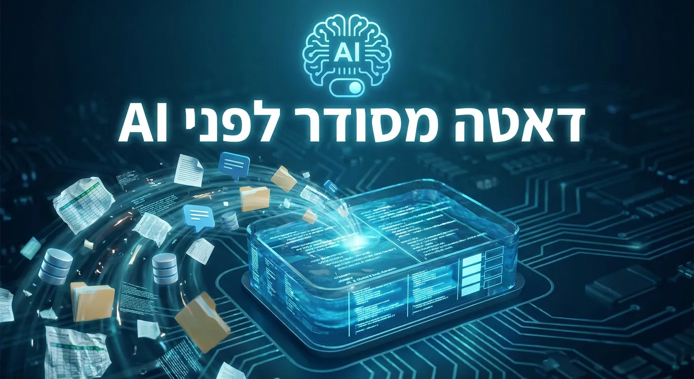 דאטה מסודר לפני הטמעת AI בארגון