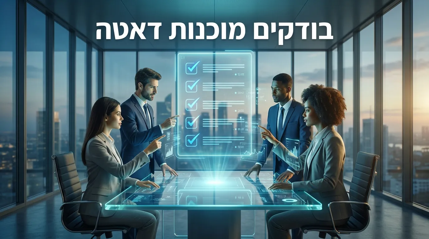צוות בודק מוכנות הדאטה של הארגון להטמעת AI