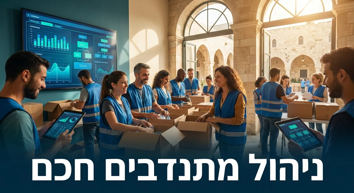 מתנדבי עמותה מתואמים בעזרת AI לניהול מתנדבים