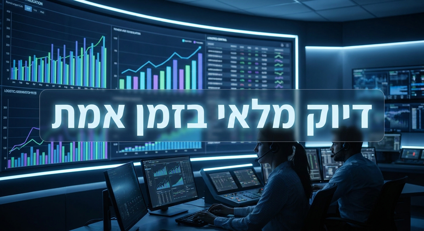 דשבורד ניהול מלאי לוגיסטי בזמן אמת