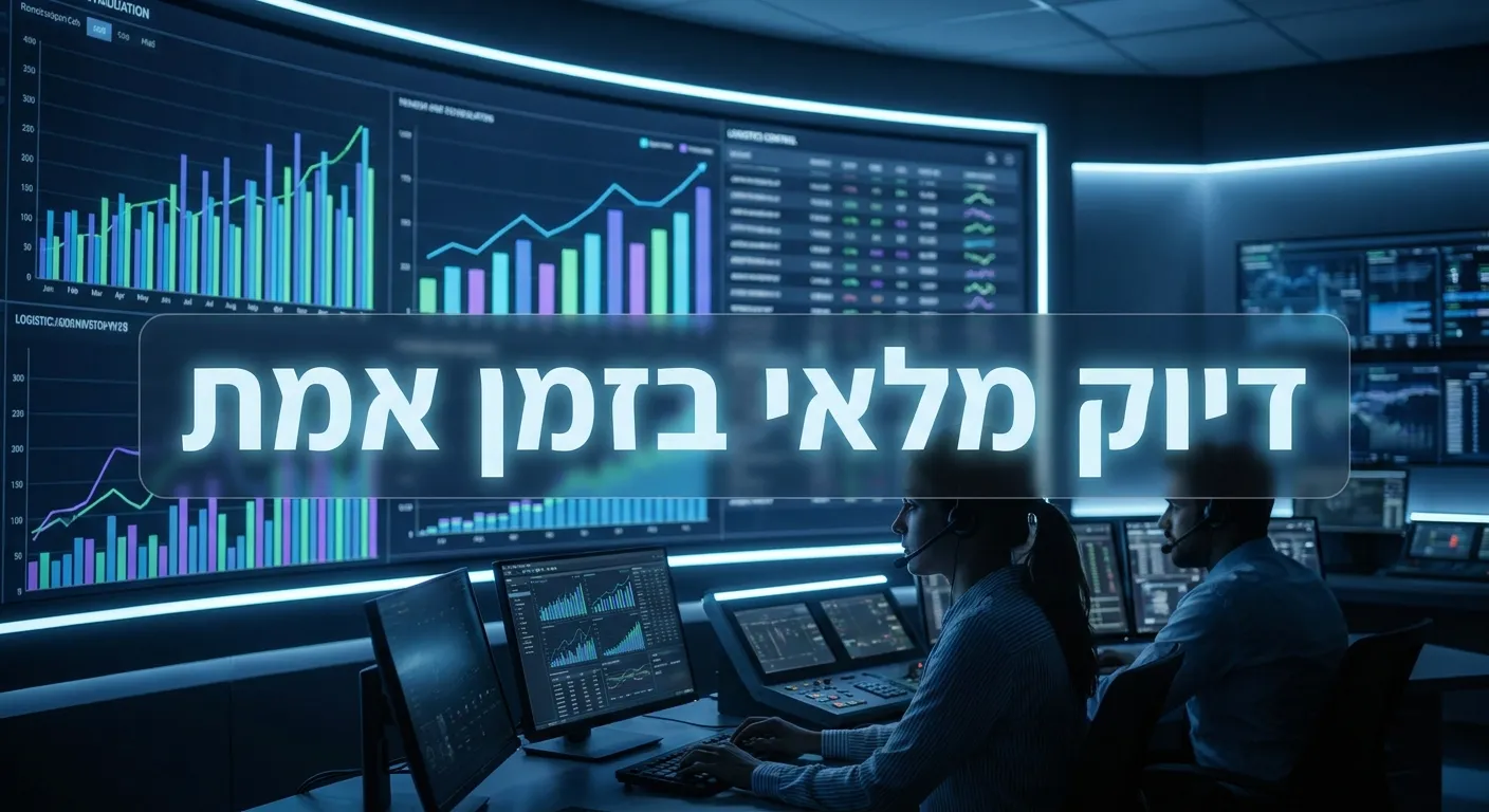 דשבורד ניהול מלאי לוגיסטי בזמן אמת