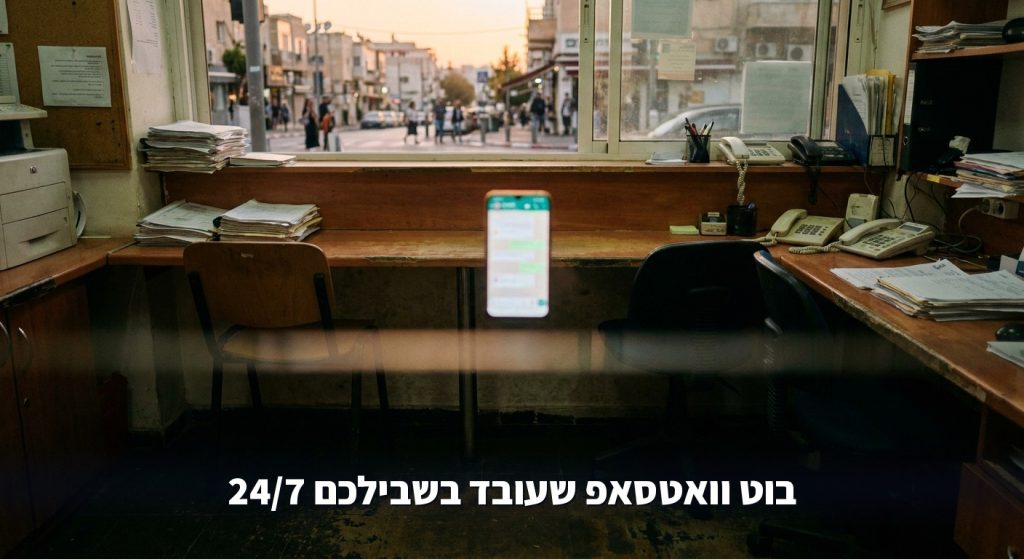 בוט וואטסאפ לעסקים עונה ללקוחות גם אחרי שעות הפעילות