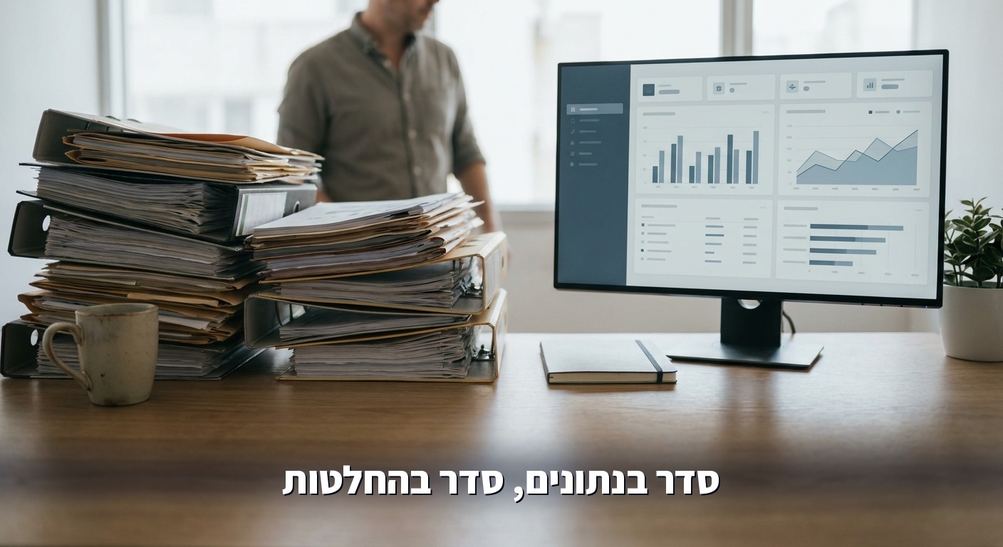 לפני ואחרי: מדוחות נייר מפוזרים לדשבורד ניהולי אחד לארגון