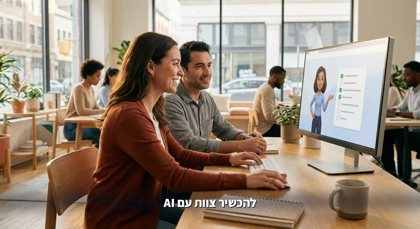 קליטת עובד חדש בעזרת עוזר AI פנימי בארגון