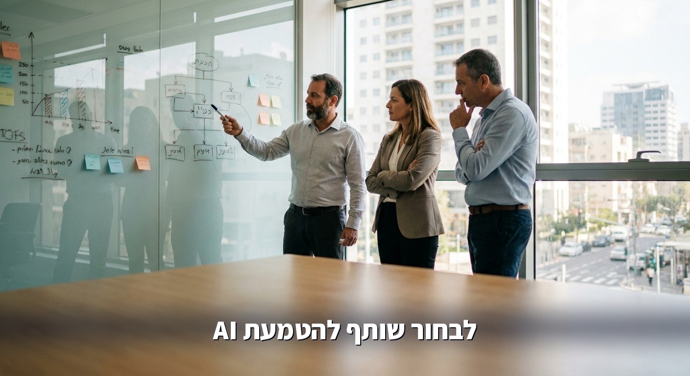 מנהלים בוחנים מסגרת החלטה לבחירת שותף להטמעת AI