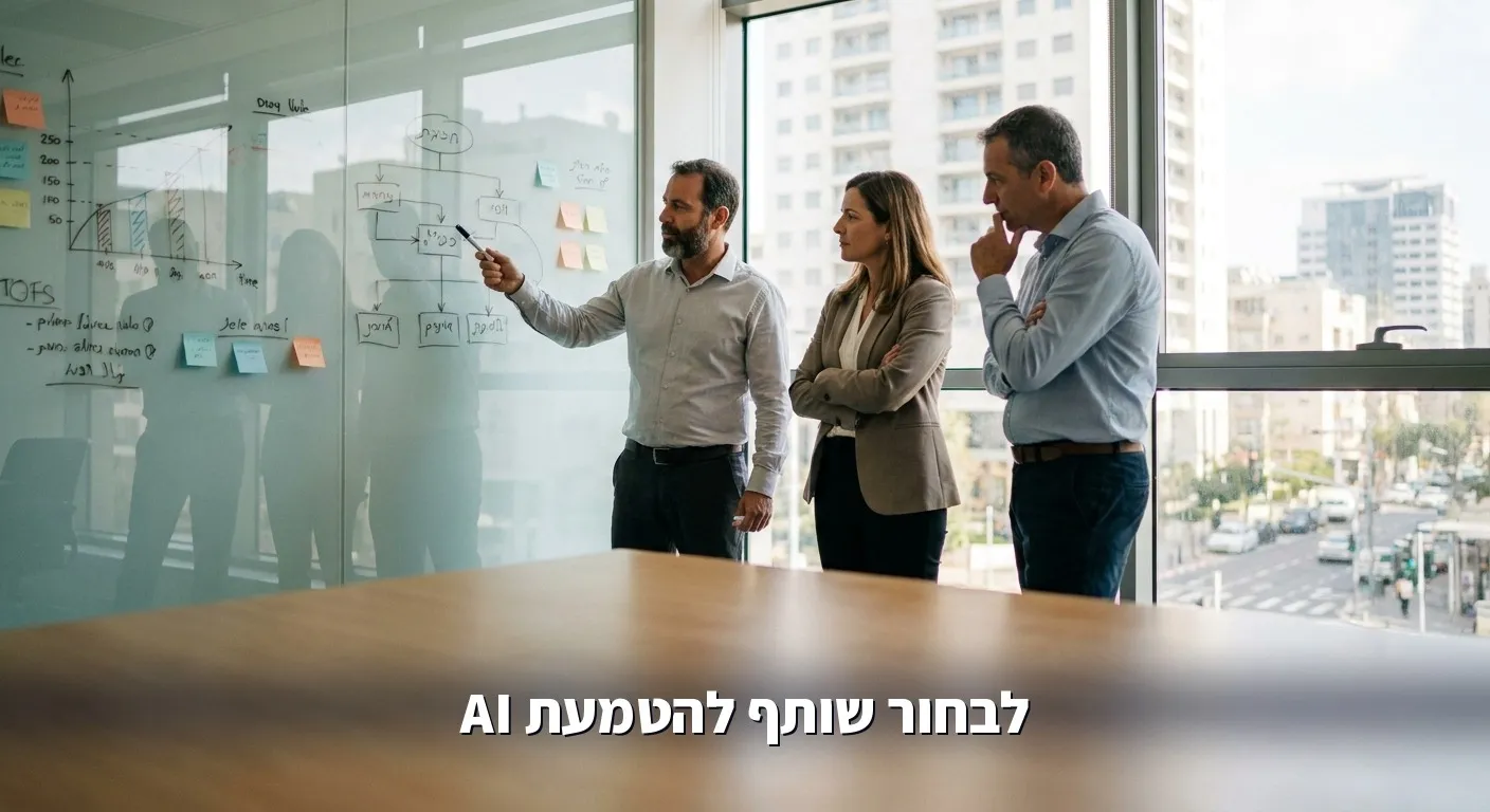 מנהלים בוחנים מסגרת החלטה לבחירת שותף להטמעת AI