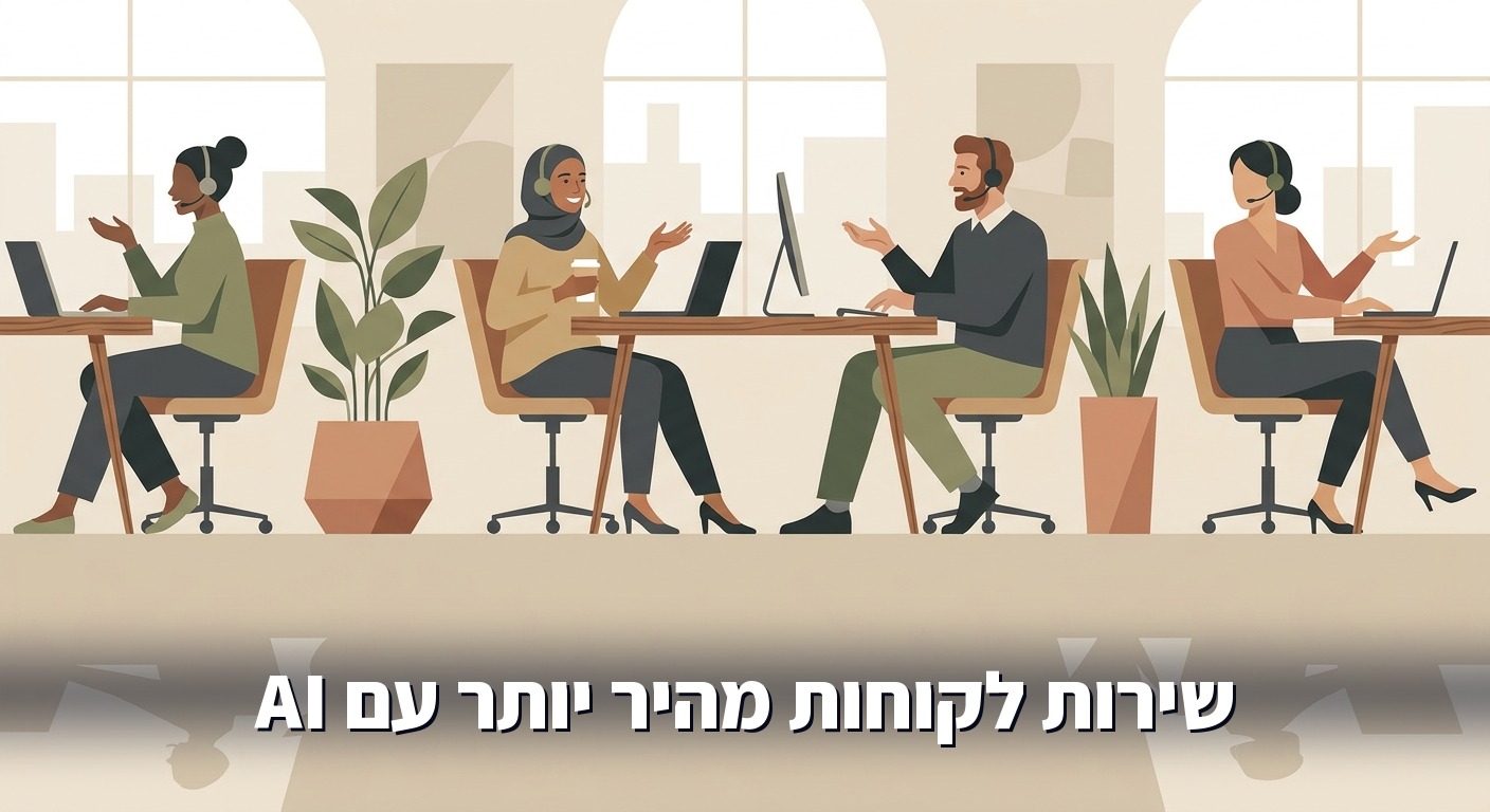 שירות לקוחות בחברת ביטוח עם AI