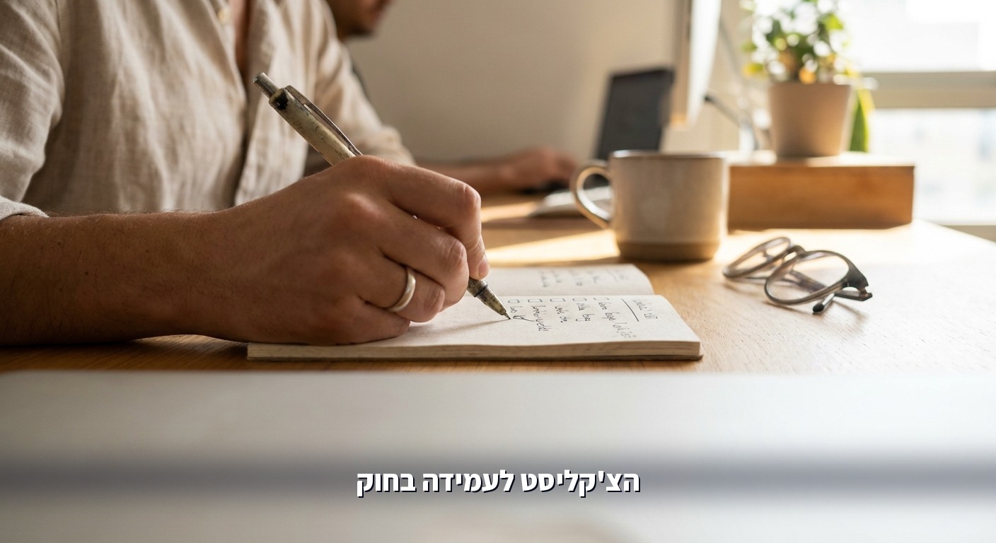 צ'קליסט עמידה בחוק ה-AI