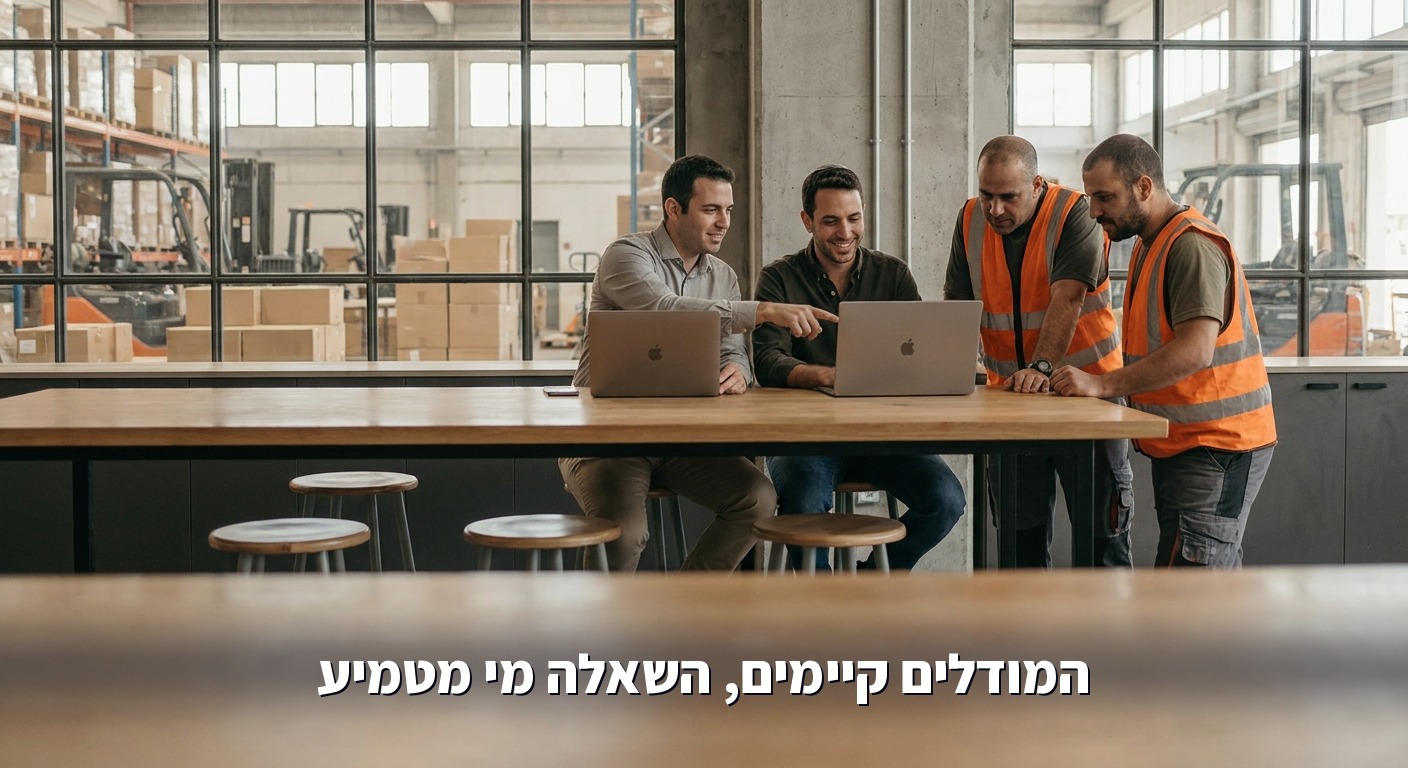 מהנדסים יושבים לצד צוות תפעול אצל לקוח ומטמיעים מערכת