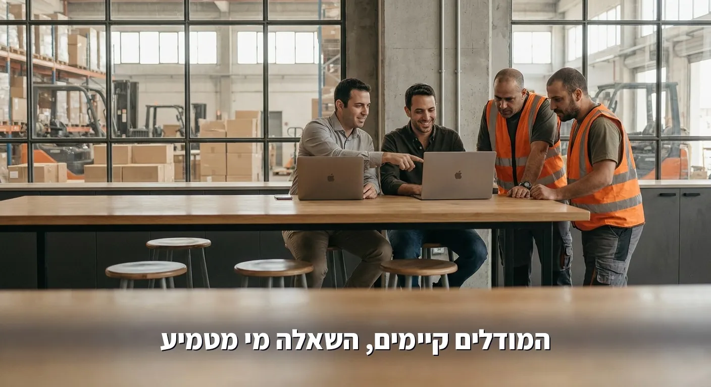 מהנדסים יושבים לצד צוות תפעול אצל לקוח ומטמיעים מערכת