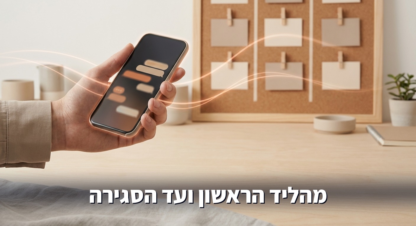זרימת שיחות וואטסאפ שמתנקזת ללוח עסקאות מסודר