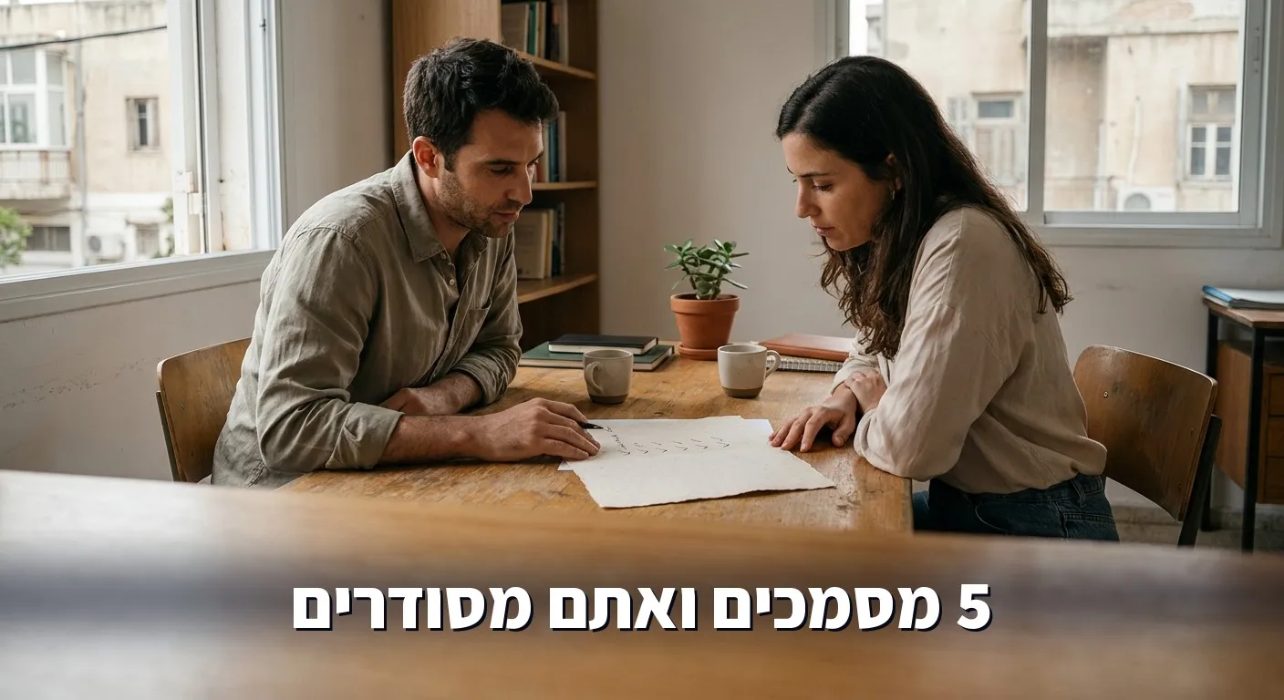 בעל עסק קטן ויועץ עוברים יחד על רשימת מסמכים פשוטה