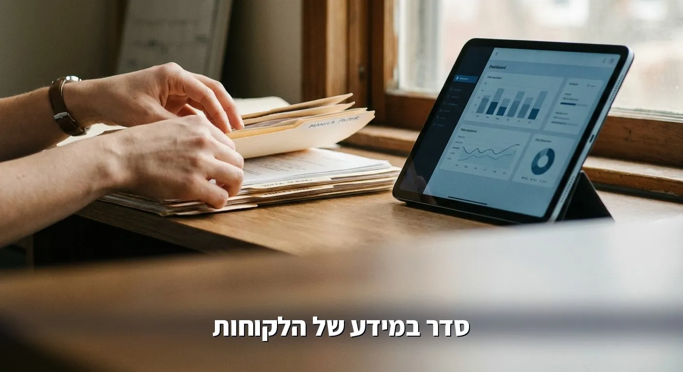 מעבר מתיקיות נייר של לקוחות לניהול מידע דיגיטלי מסודר לפי תיקון 13