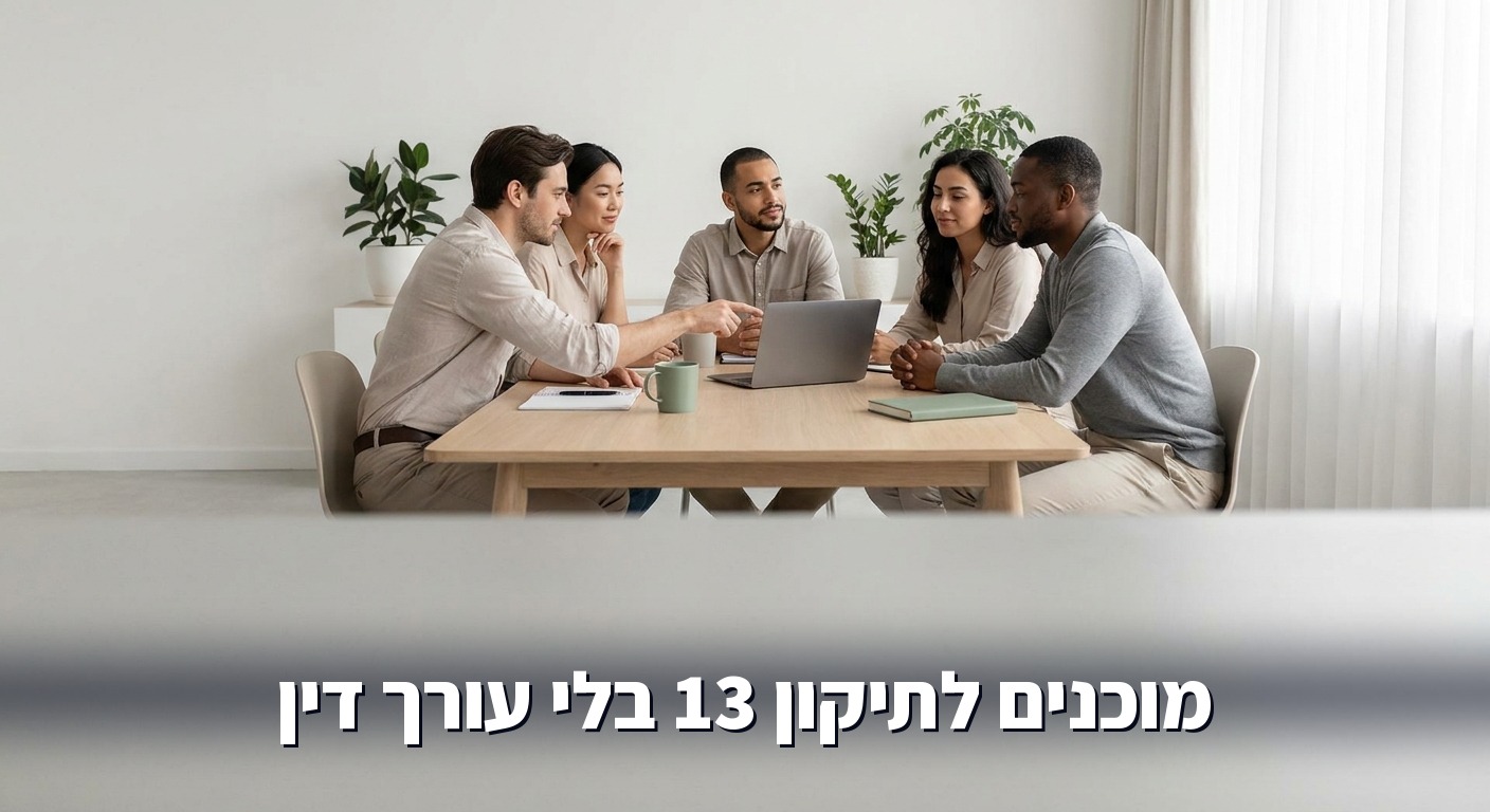 צוות של עסק קטן נערך יחד לדרישות תיקון 13 בישיבת צוות
