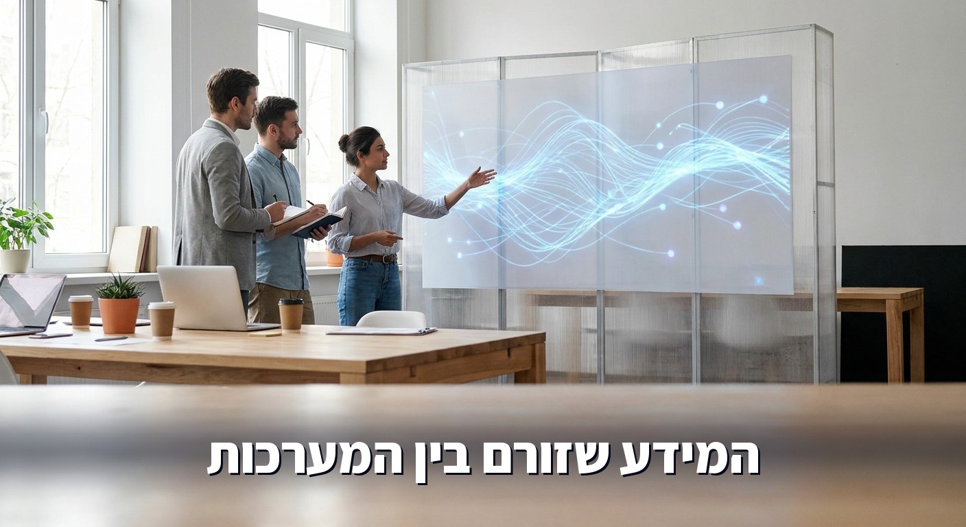 רשת נתונים מופשטת בכחול