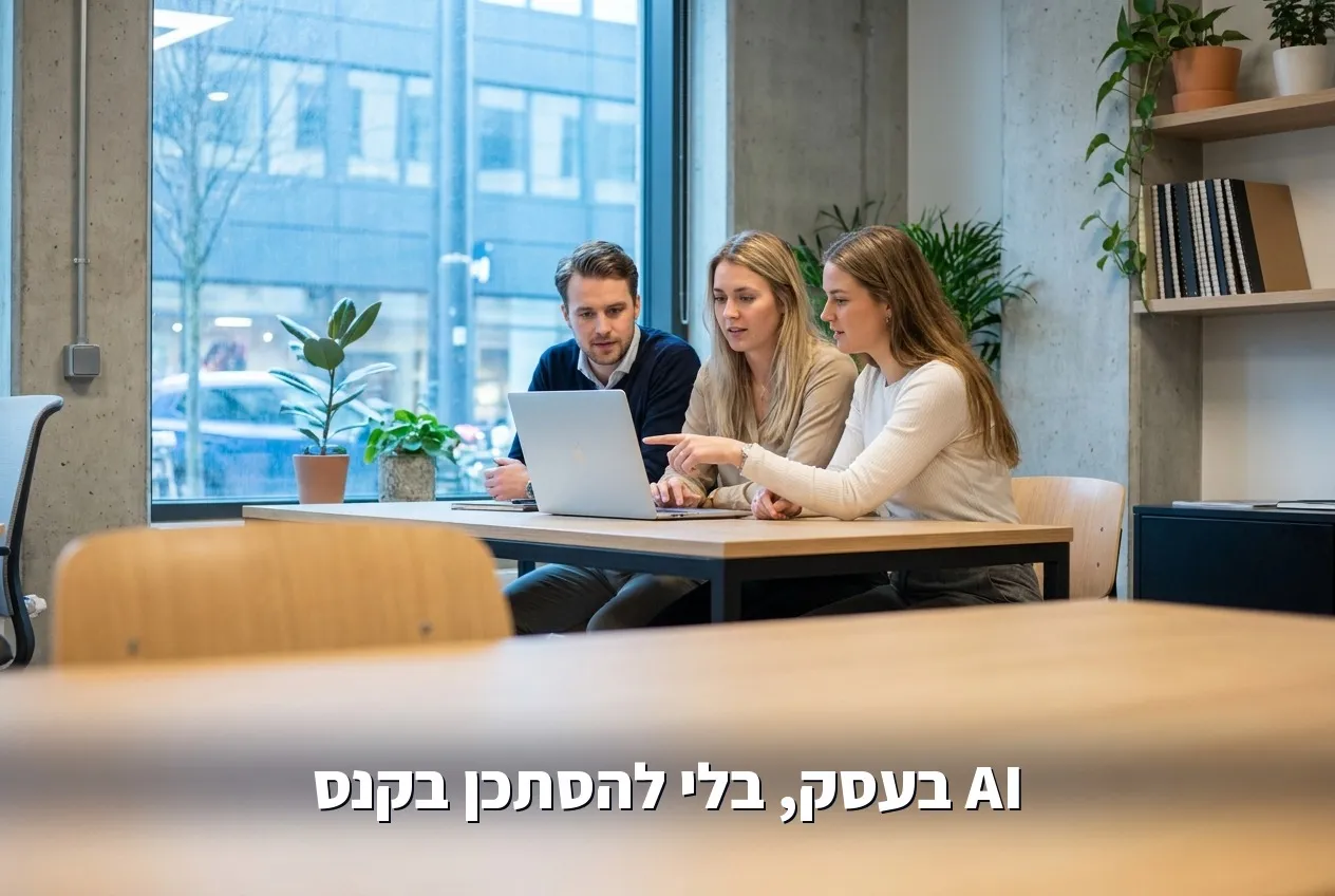 עסק קטן מטמיע AI באחריות