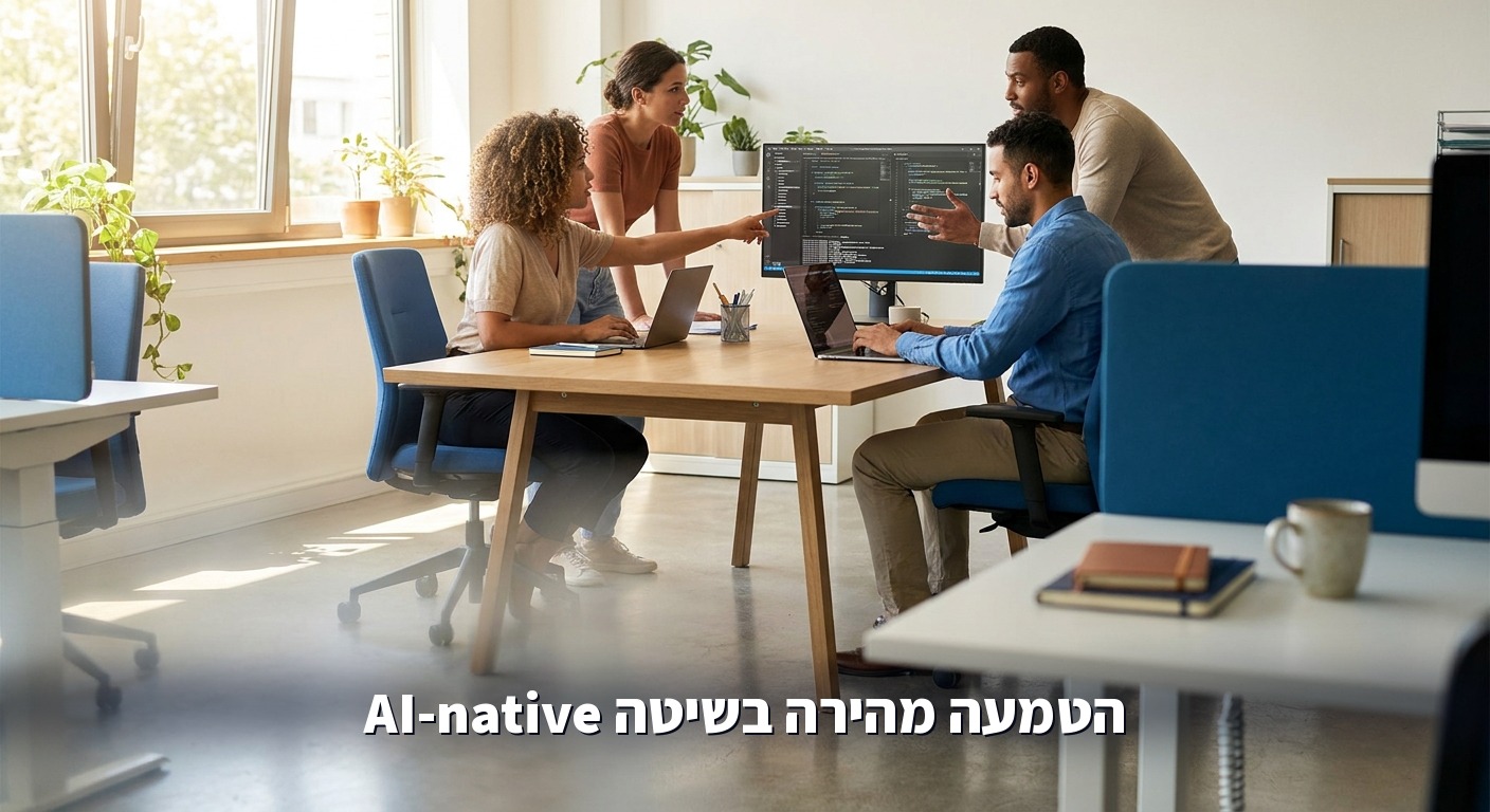 צוות מטמיע מערכת AI בשיטה מהירה