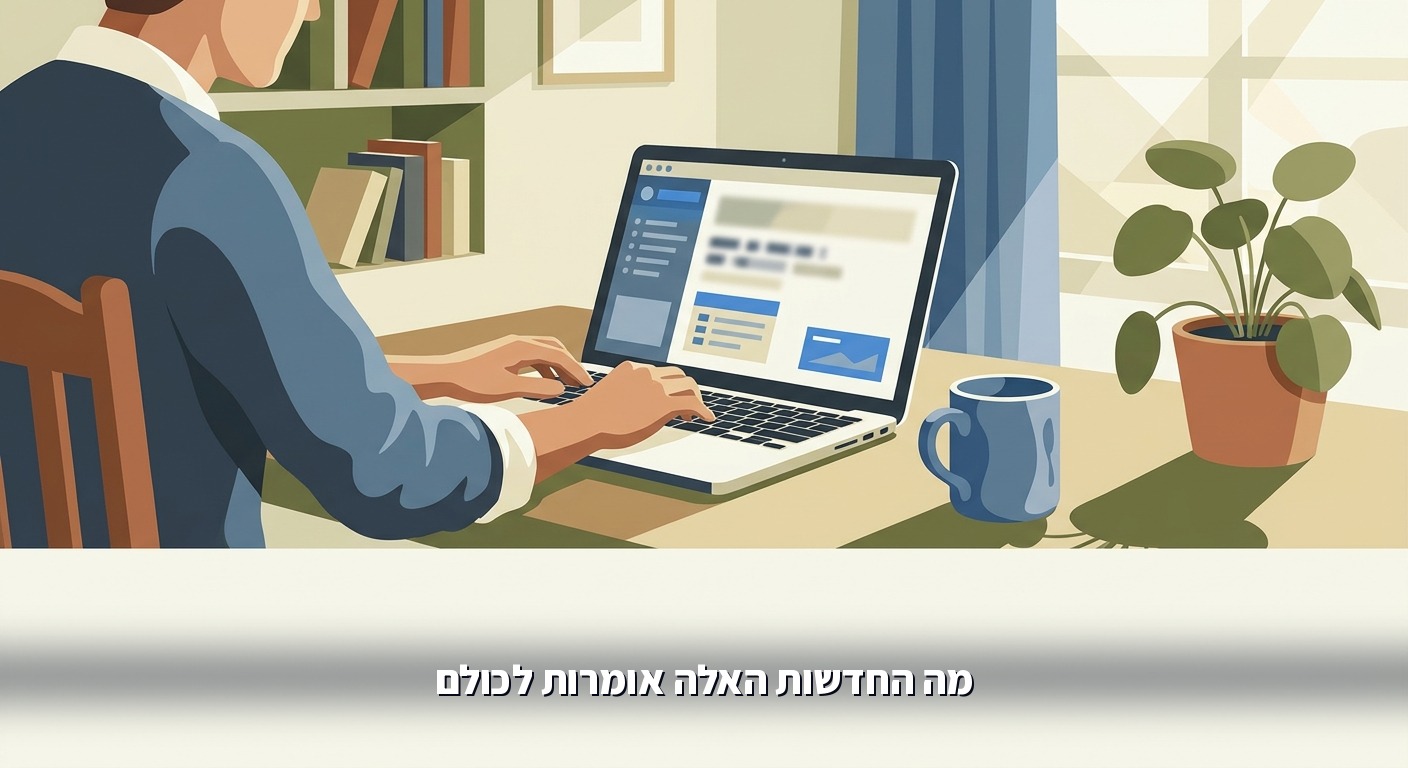 משתמש עובד עם אפליקציית AI ביומיום