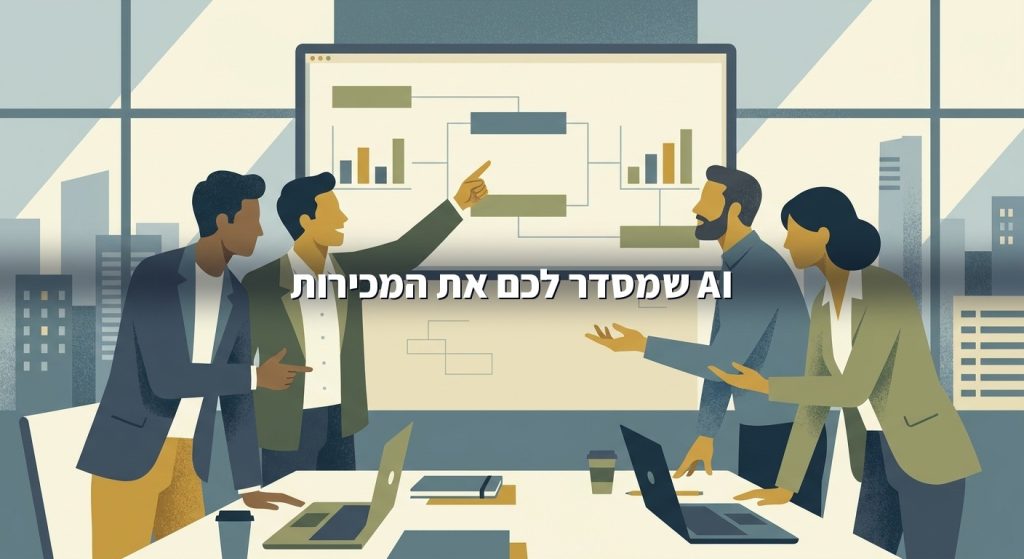 AI למחלקת מכירות בעסק ובארגון בישראל 2026: מלידים ועד סגירת עסקה