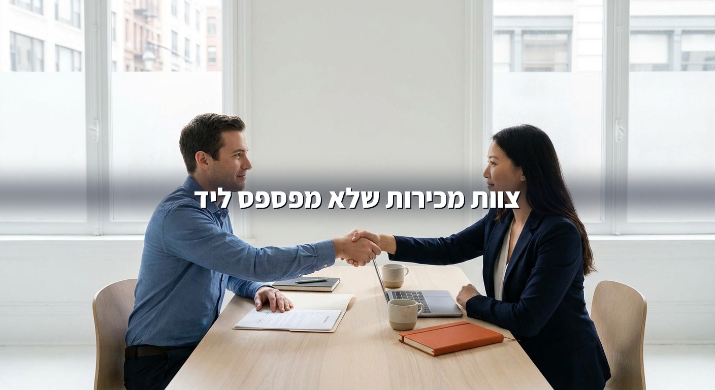 שני עמיתים חוגגים סגירת עסקה בלחיצת יד במשרד
